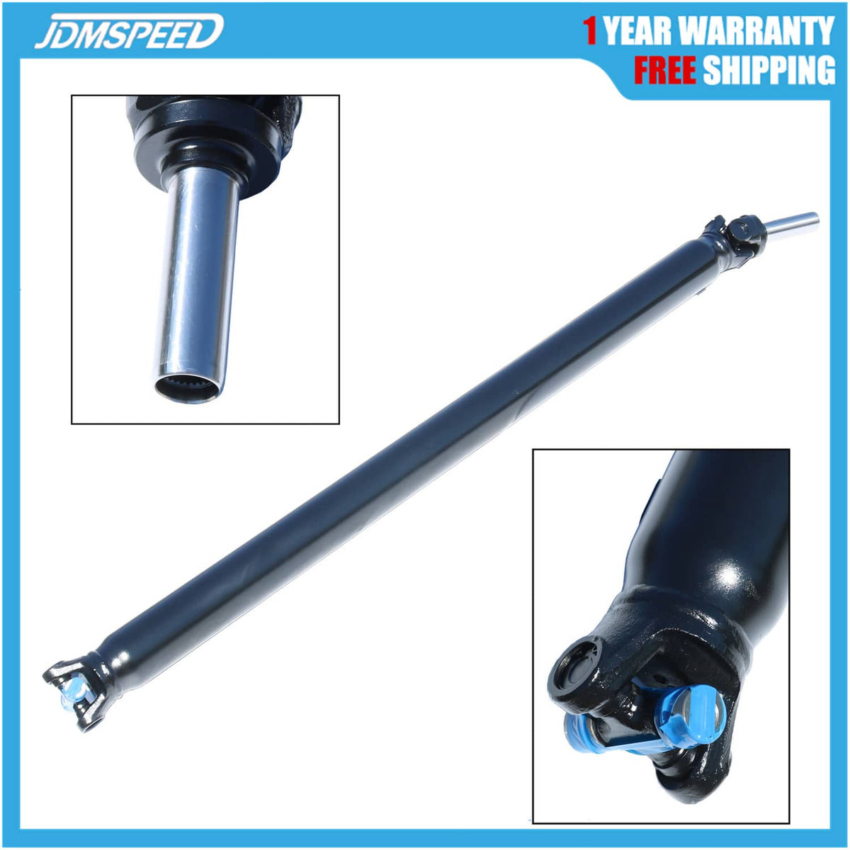 Solidspare Rear Driveshaft Assembly Fits Chevy Silverado Sierra 1500 99-06 Standard Cab RWD