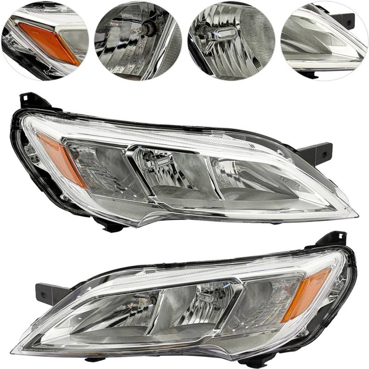 Solidspare Left+Right Side Headlight Halogen For 2023-2026 Dodge Ram Promaster 1500 2500