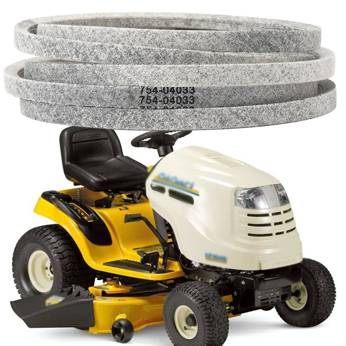 Solidspare Deck Belt 1/2" X 118.25" For White Outdoor MTD Cub Cadet 754-04033A 954-04033A