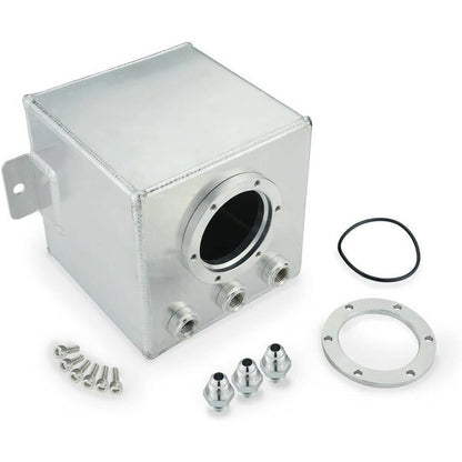 Solidspare 2L Aluminum High Flow Swirl Fuel Surge Pot Tank AN6 For 044 External Fuel Pump
