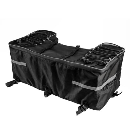 Solidspare Upgrade Rear Rack Back Seat Storage Bag Pack Bag W/Cushion Pad For Sportsman ATV