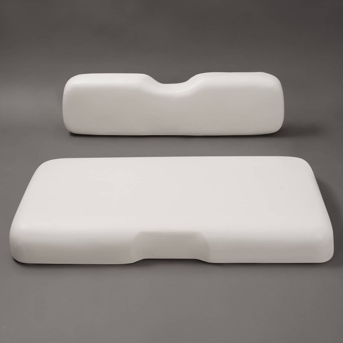 Solidspare White Golf Cart Front Seat Bottom Cushion Backrest For EZGO RXV 2008-Up Models