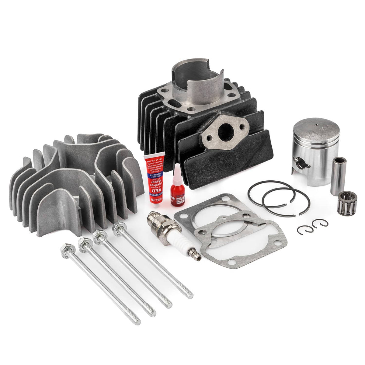 Solidspare Engine Cylinder Top End Kit Piston Ring Gasket for Suzuki LTA50 2002-2005 ATV