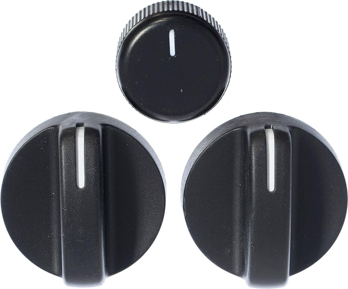 Solid Spare For 94-97 Dodge Pickup Truck Dash Ram 1500 2500 Heater A/C Climate Control Knobs