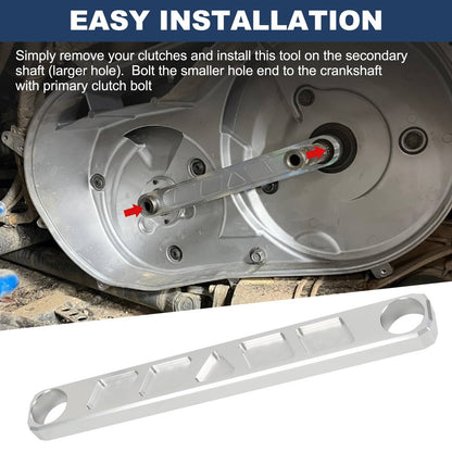 Solidspare Aluminum Transmission Shaft Clutch Alignment Tool for Polaris RZR 2016-24 Silver