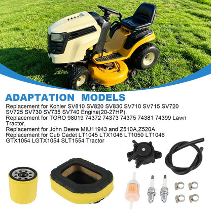 Solidspare KH-32-083-03-S Lawn Mower Air Filter Kit Fits for Kohler SV710 - SV740 Cub Cadet
