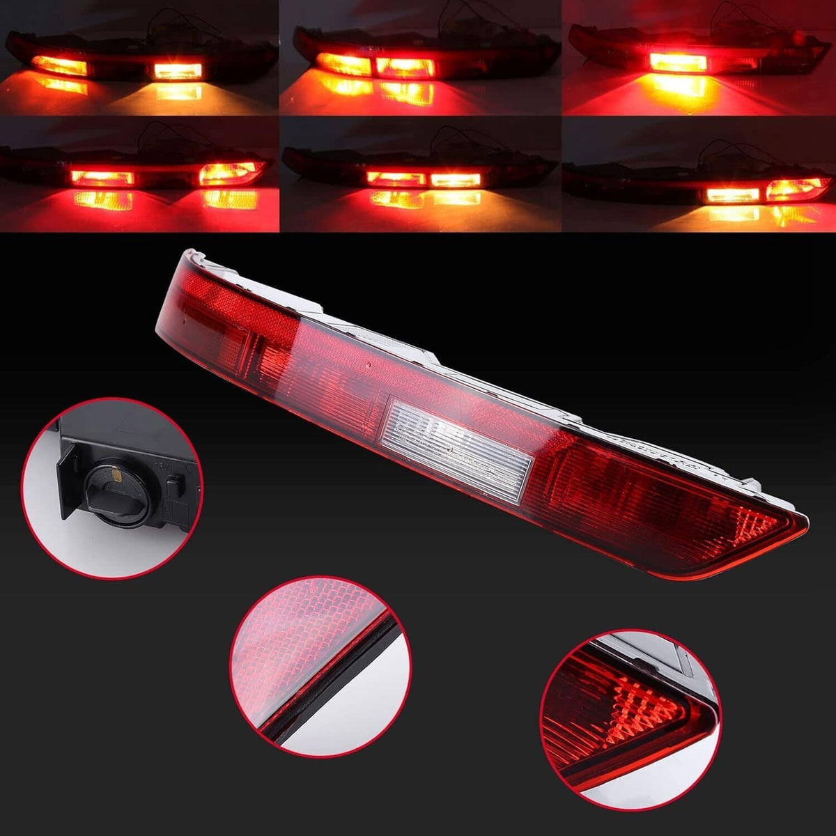 Solidspare Lower Tail Fog Brake Lamp Left Driver Rear Bumper Light For 18-21 Audi Q5 New