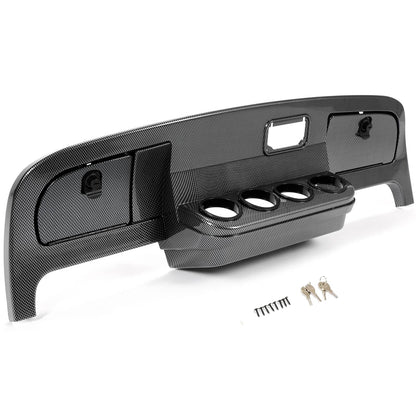 Solidspare Dash Assembly Cover Kit Carbon Fiber Style For EZGO TXT Golf Cart 1994-2013