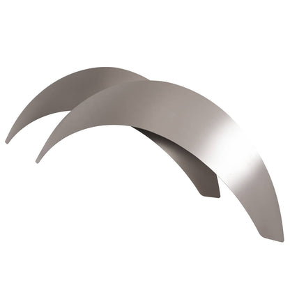 Solid Spare Steel Universal Anti-Rust Oil Metal Fender Flares 5" Wide 4-Piece Set