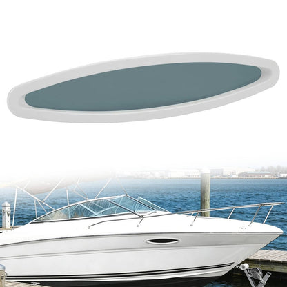 Solidspare Port Hole Bow Oval Window with Outer Ring For Sea Ray Boat 2004 & 2007