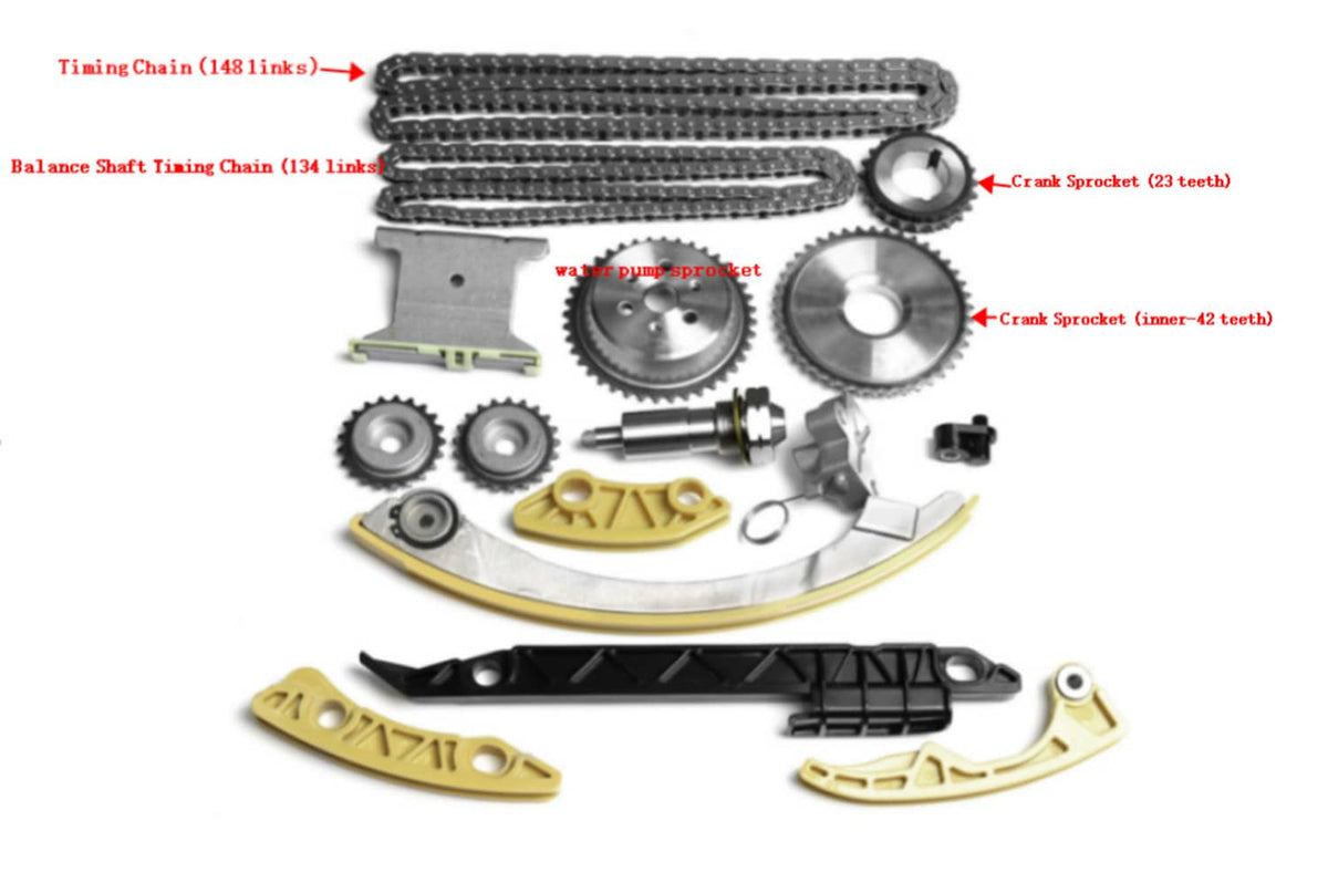 Solidspare Timing Chain Kit 94201S For 08-13 Malibu 10-15 Equinox GMC Terrain 2.4L I4 DOHC