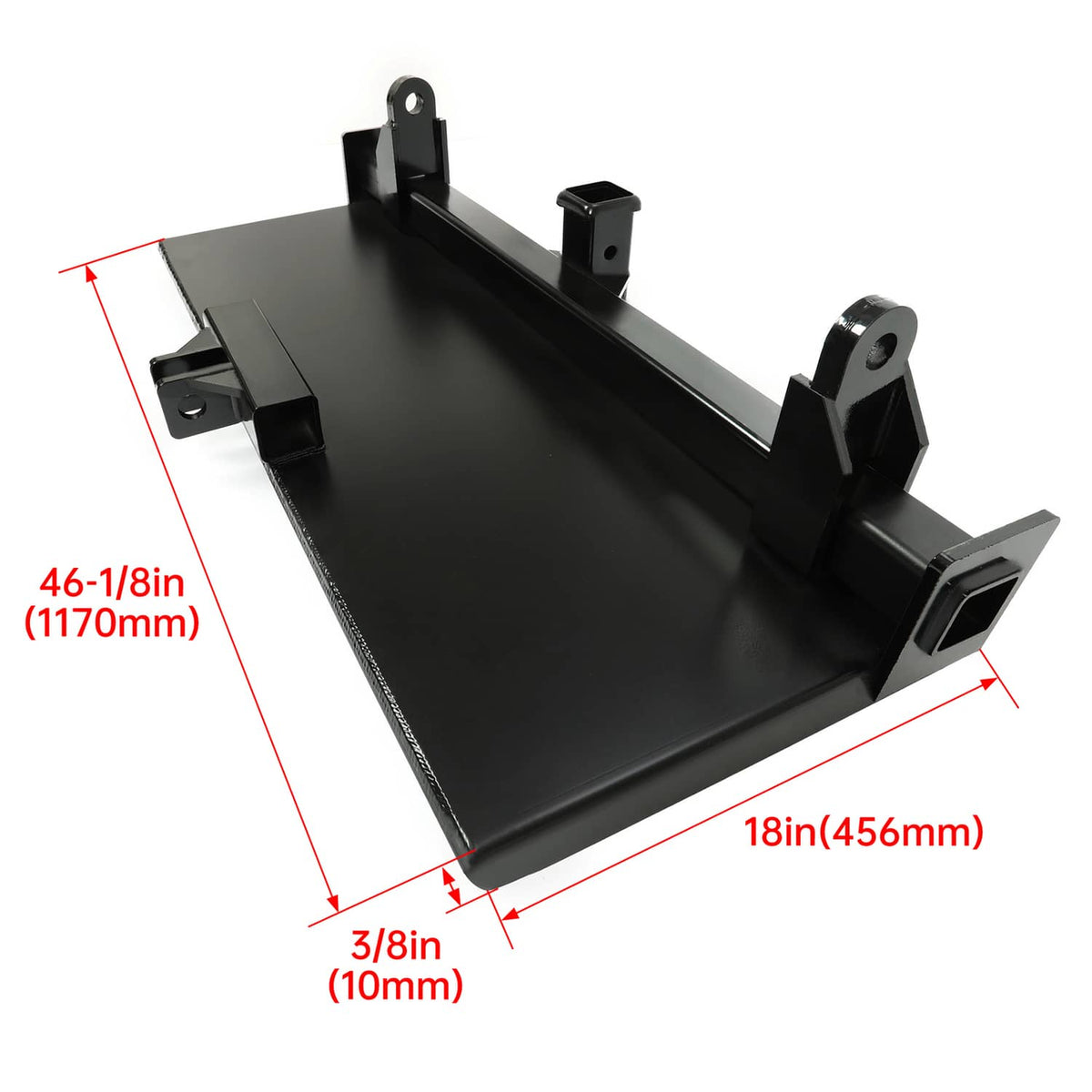 Solidspare 3-Point Attachment Adapter Hitch Adjustable Skid Steer Loader Tractor