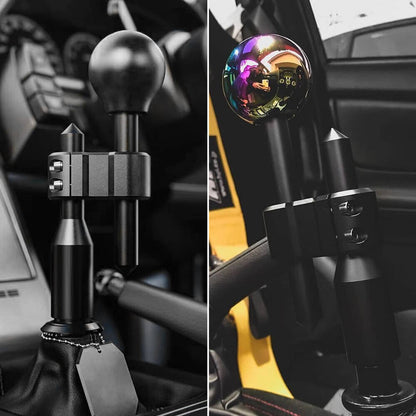 Solidspare Car Alloy H Type Shift Knob Extension Adjustable Extender Gear Shifter+3 Adapter
