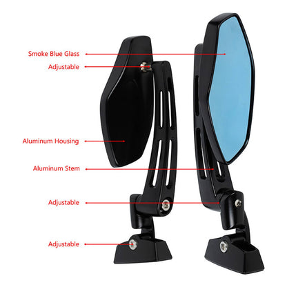 Solidspare For Suzuki GSX1300R Hayabusa 1999-2023 Motorcycle Rearview Side Racing Mirrors