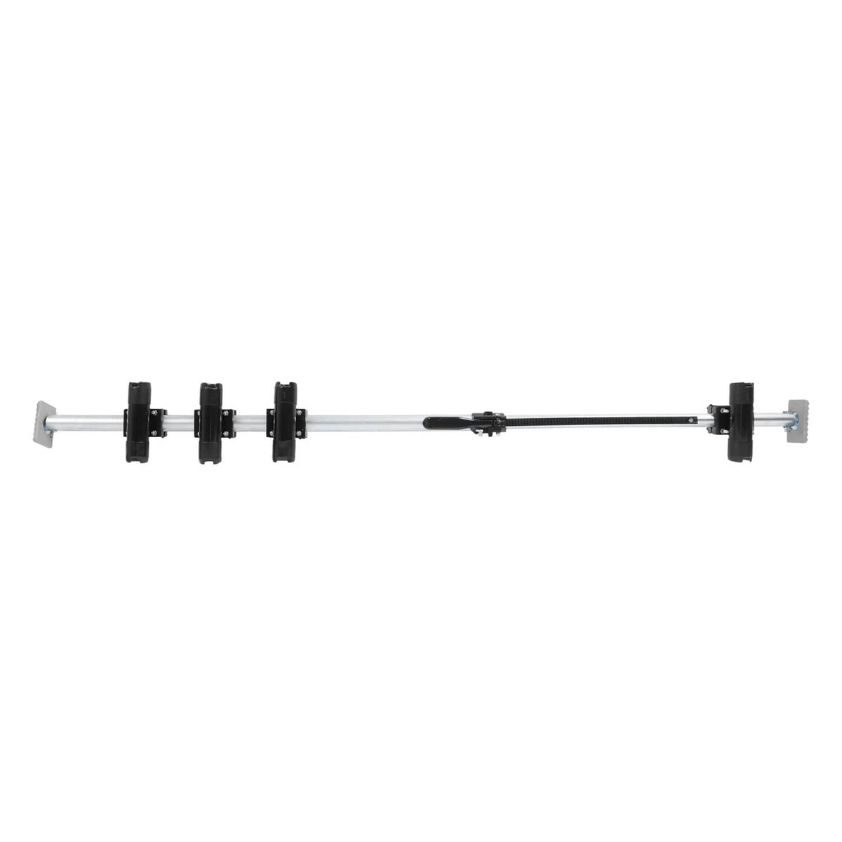Solid Spare Truck Bed Rod Rack Fishing 4 Rod Holder Aluminum Adjustable Pickup Silvery Black