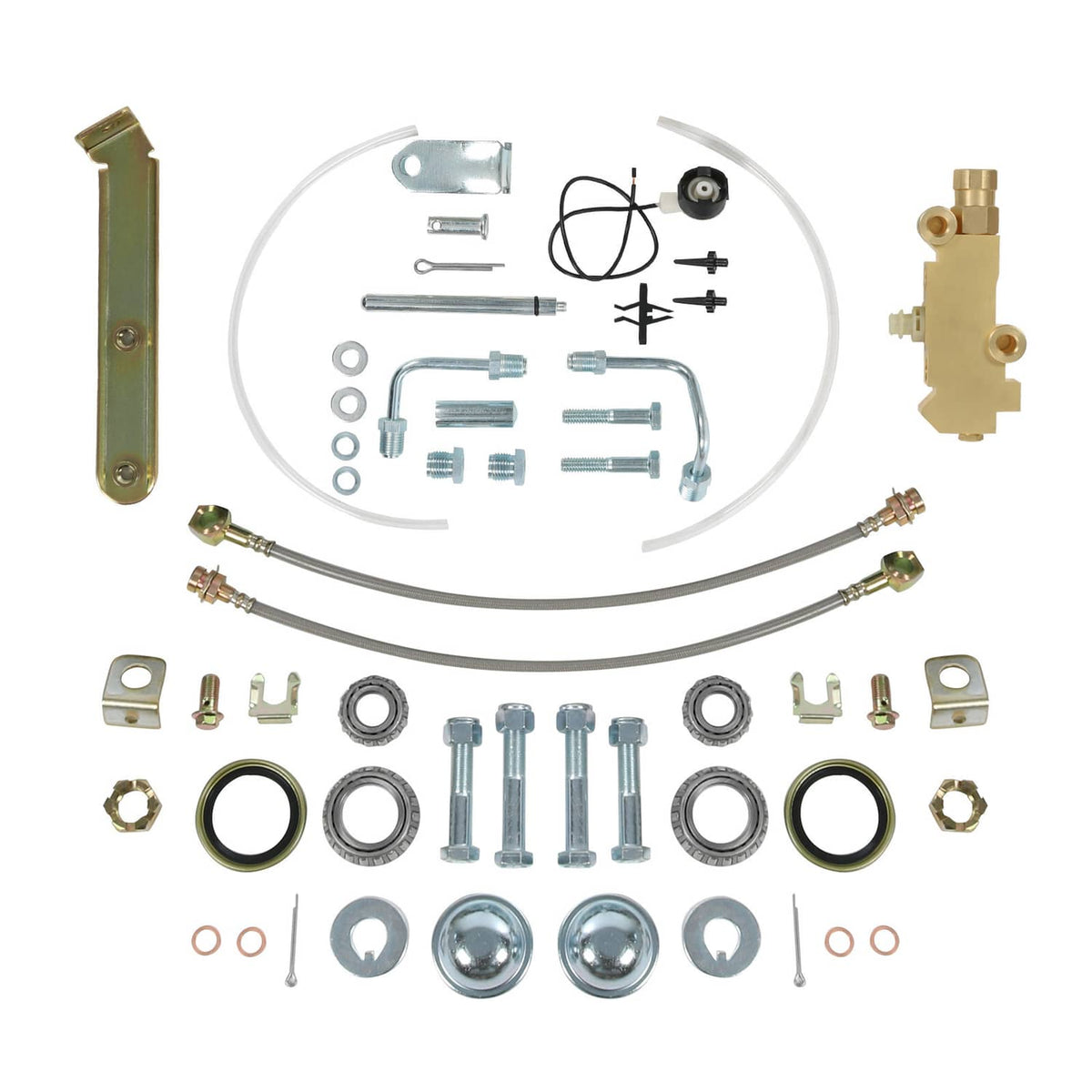 Solidspare Power Disc Brake Conversion Kit, Drilled & Slotted Rotors For Camaro 1967-1969