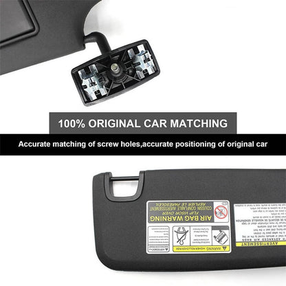 Solidspare New Black Sun Visor 6CJ07DX9AA Left Driver Side For 2007-2018 Jeep Wrangler JK