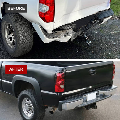 Solidspare Complete Chrome Rear Bumper Fits 1999-2007 Chevy Silverado GMC Sierra 1500 2500