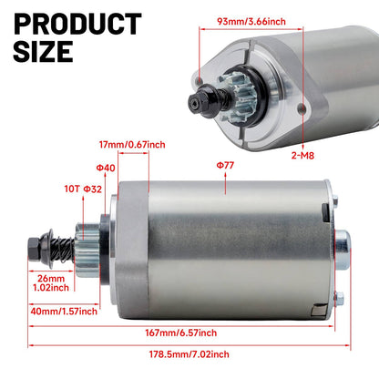 Solidspare 21163-7034 Starter for Kawasaki FS691V FS730V FT651V FT691V FT730V FX651V FX691V