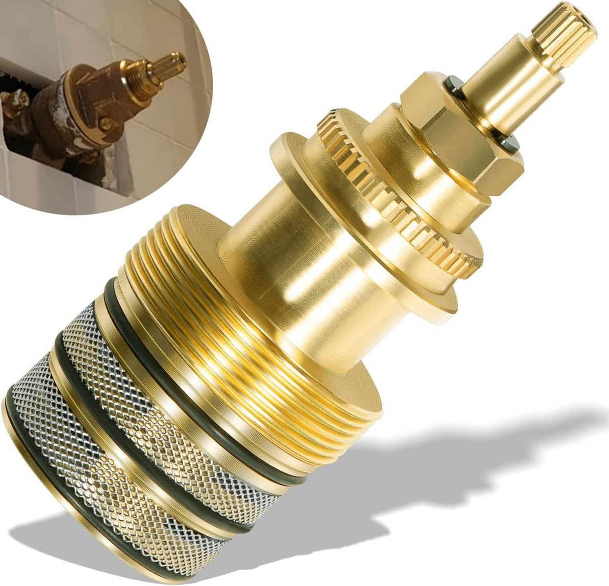 Solid Spare for Kohler 78913 Original Thermostatic Cartridge Replacement Part 400 401