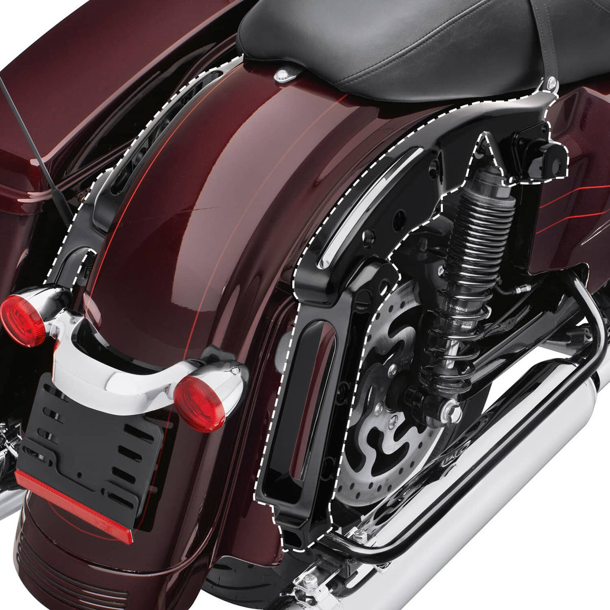 Solidspare Rear Fender Support Bracket Fit For Harley Street Glide Road Glide 2014-25 2024