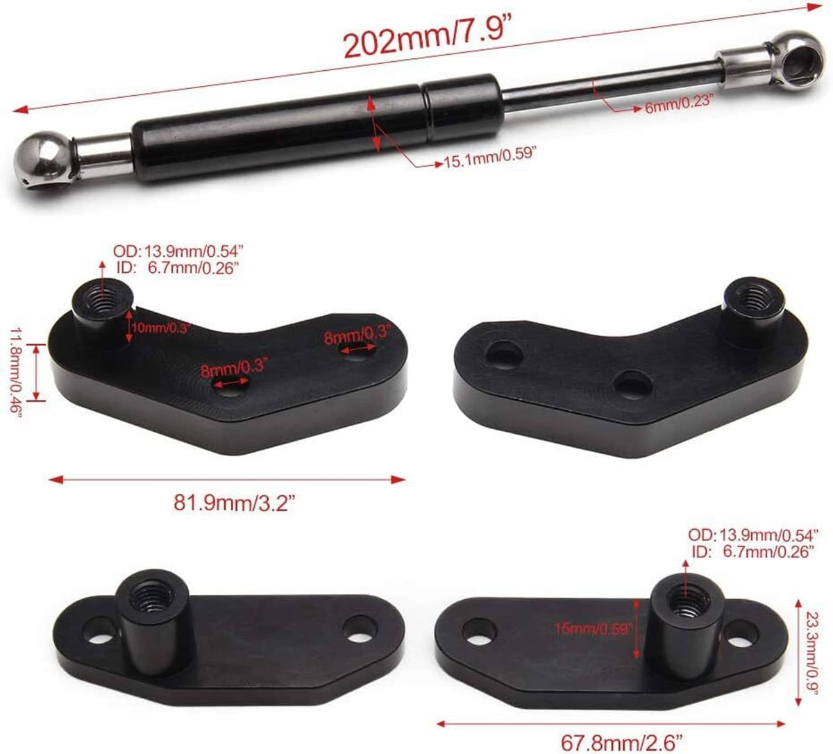 Solidspare Door Opener Kits - Door Shocks Struts for 2017-2023 Can Am Maverick X3 & X3 Max