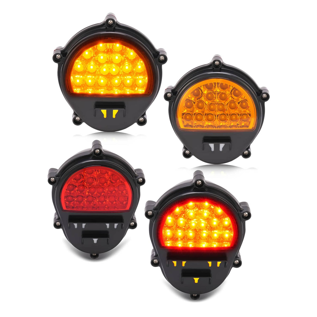 Solid Spare LED Brake Lights For Humvee M35 M998 LH+RH Side Turn Signal Lamps 4 PCS