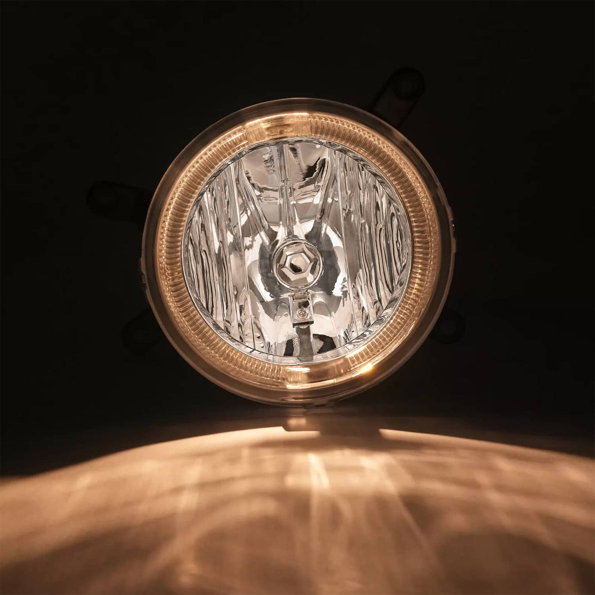 Solid Spare For Ford Mustang GT 2005-2009 Clear Halo Fog Lights Driving Bumper Lamps Pair