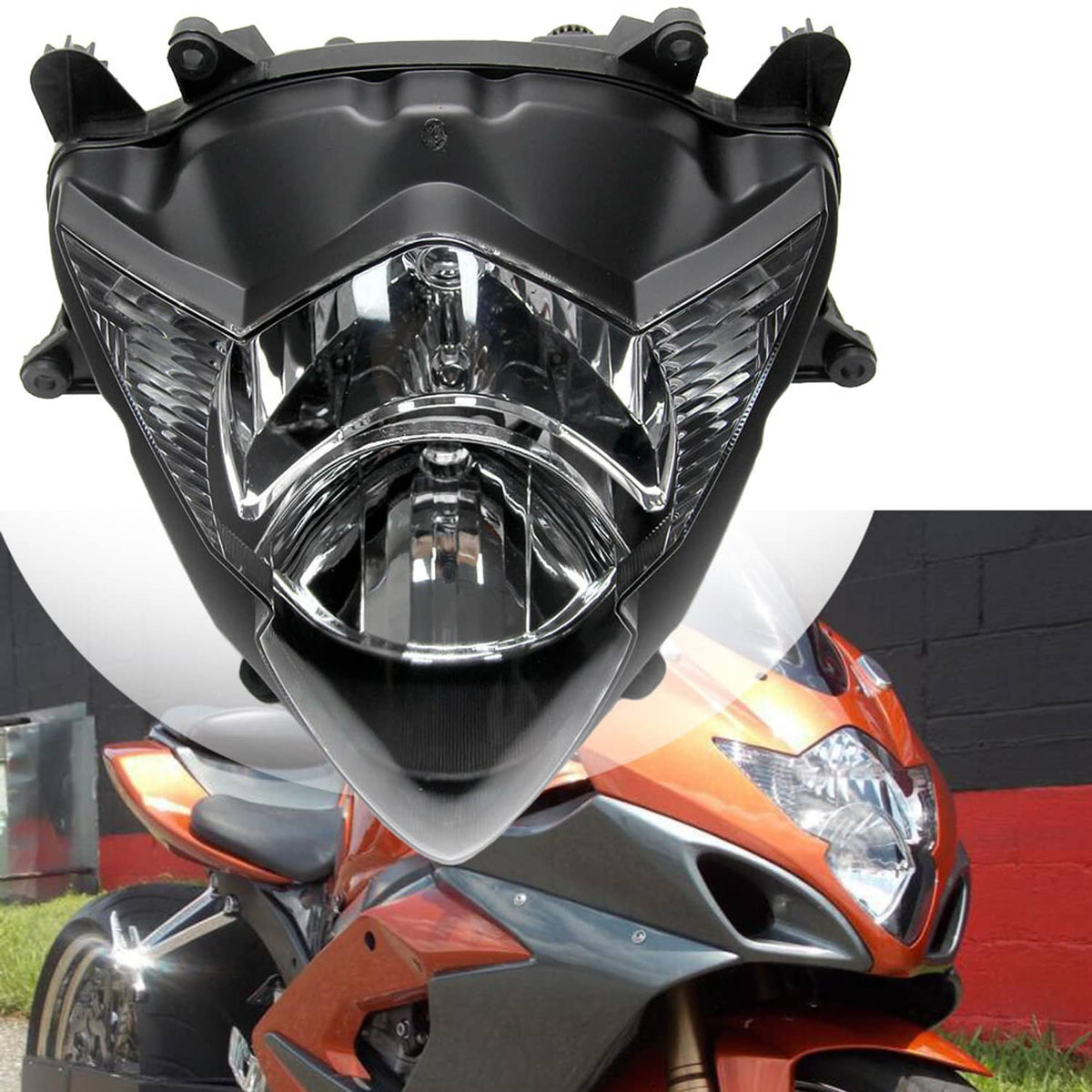 Solidspare For Suzuki GSXR1000 K5 GSX-R 1000 2005-2006 Front Headlight Headlamp Assembly