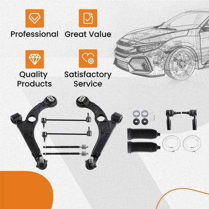 Solidspare Front Lower Control Arms Sway Bars Tierods for 2015-2017 Dodge Dart Chrysler 200