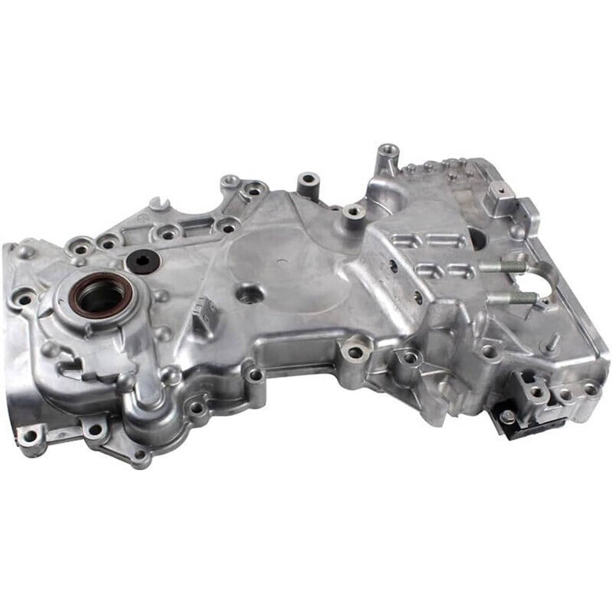 Solidspare Silver Engine Oil Pump Timing Chain Cover for 2017-2020 Hyundai Elantra 2.0L