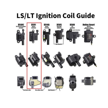 Solidspare D581 Aluminum Coil Bracket Valve Cover for LS Square 4.8 5.3 5.7 6.0 6.2 LS1