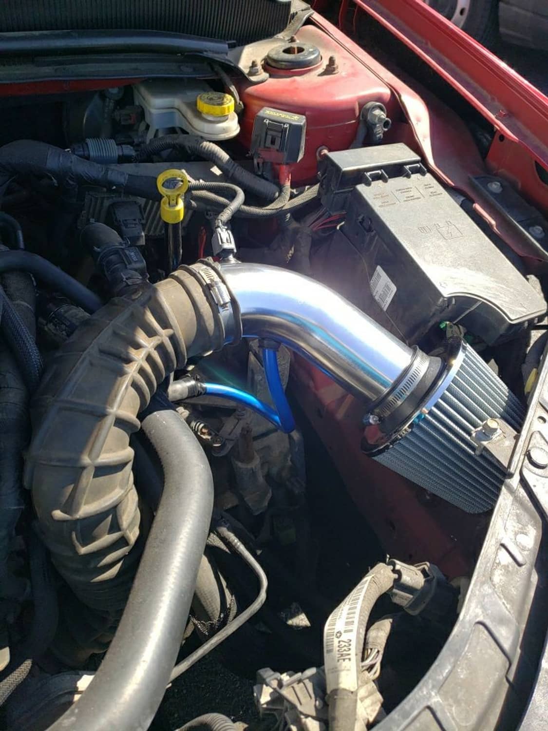 Solidspare 3" Car Cold Air Intake Filter Induction Kit Pipe Flow Hose System 76mm Alumimum