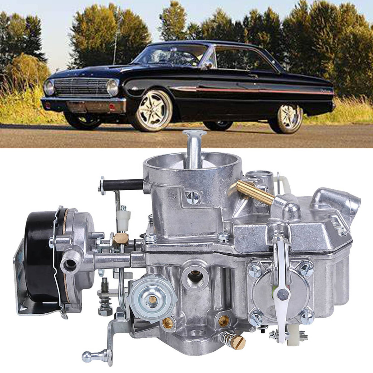Solidspare Carburetor Fits For Mustang Falcon 1963-1969 6 cyl 170/200 Engines ND1101 ND1102