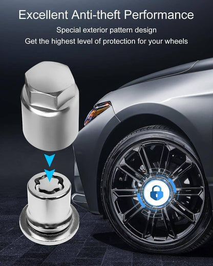 Solidspare Alloy Wheel Lock Lug Nut Set For Anti Theft For Toyota and Lexus 00276-00900