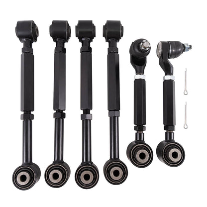 Solidspare 6pcs Rear Upper + Lower Control Toe Camber Arms for 2003-2007 Honda Accord