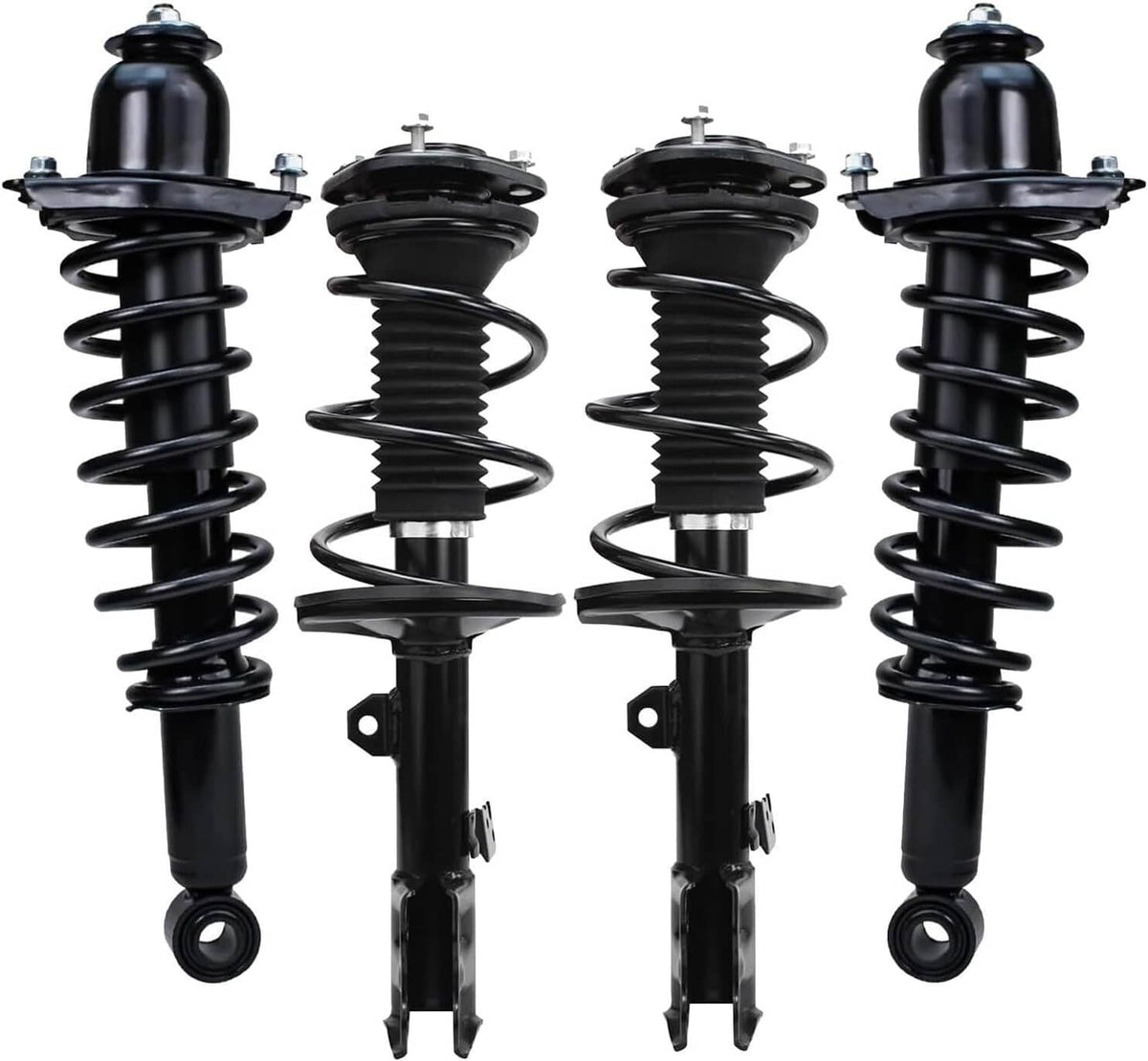 Solidspare 4Pcs Front and Rear Struts for 2009-2013 Toyota Corolla 1.8L OE# 572597 572598