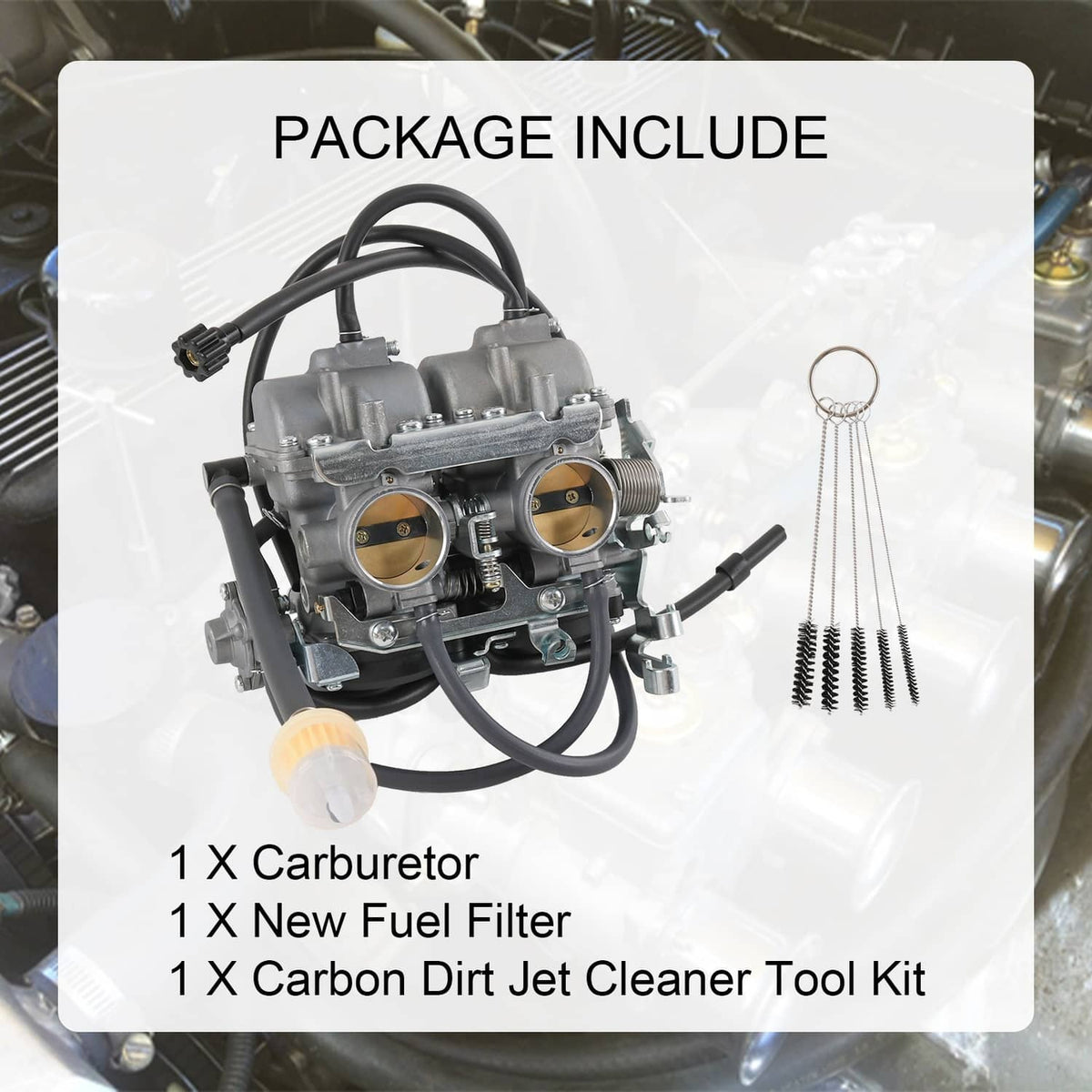Solidspare Carburetor Carb For Kawasaki Ninja 250R 250 EX250 ZZR 250 GPX 250 GPX 400