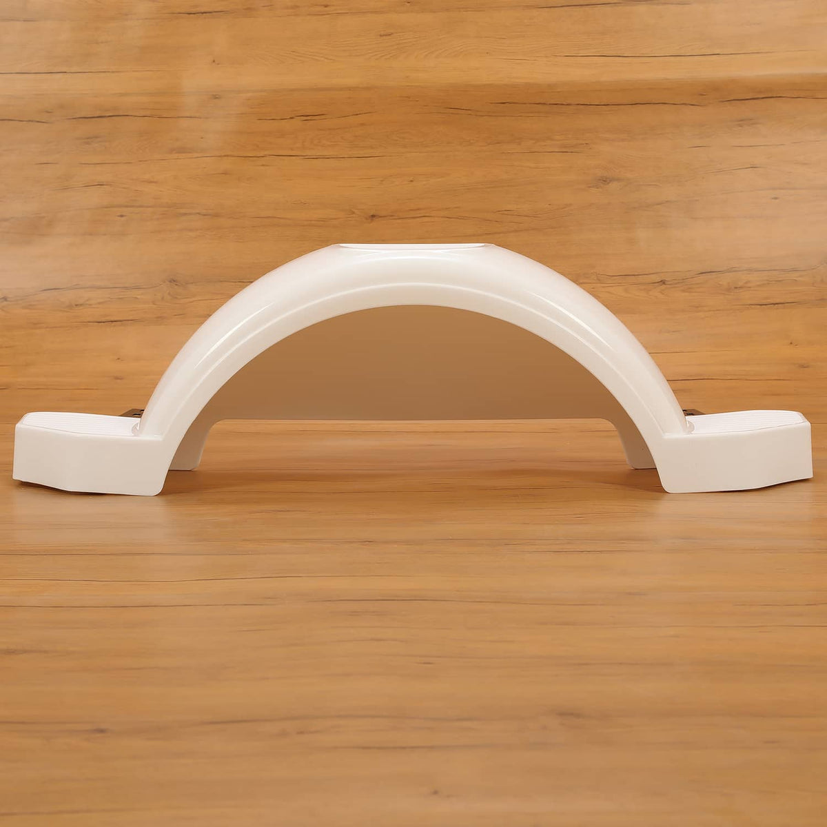 Solidspare Pair L&R Single Axle Trailer Fenders White HDPE For 13" diameter Wheels Tires