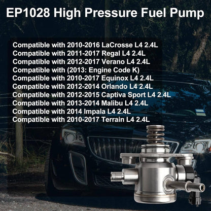 Solidspare High Pressure Fuel Pump For 2011-2016 Chevrolet Equinox 2.4L EP1028,12639694