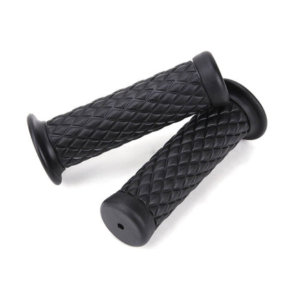 Solidspare Pair Motorcycle Hand Grips 7/8" 1'' Handle Bar For Yamaha Honda Suzuki Kawasaki