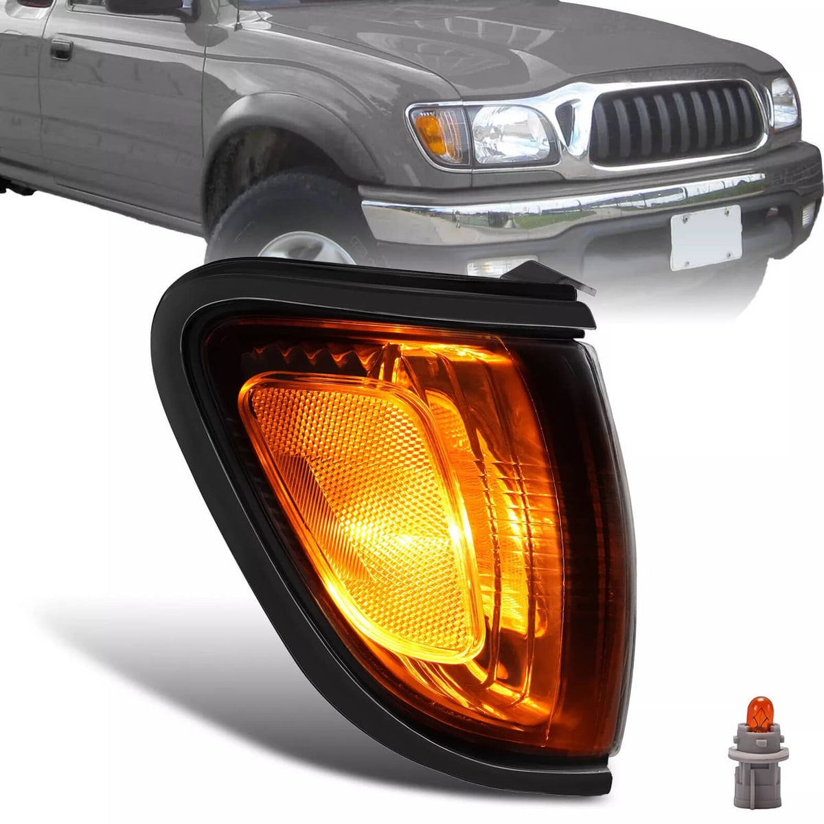 Solid Spare Passenger Side Corner Parking Signal Light For Toyota Tacoma 2001-04 #TO2521163