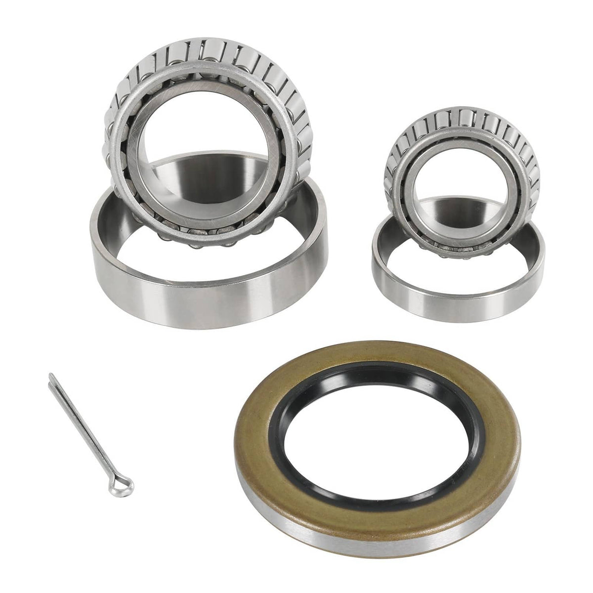 Solidspare 5200# Bearing Axle Kit 25580+ LM67048 1.25" Bearing Trailer Wheel & Mobile Home