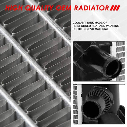 Solidspare Radiator for Chevy Silverado 2500 HD Silverado 3500 HD GMC Sierra 2500 HD 6.0L
