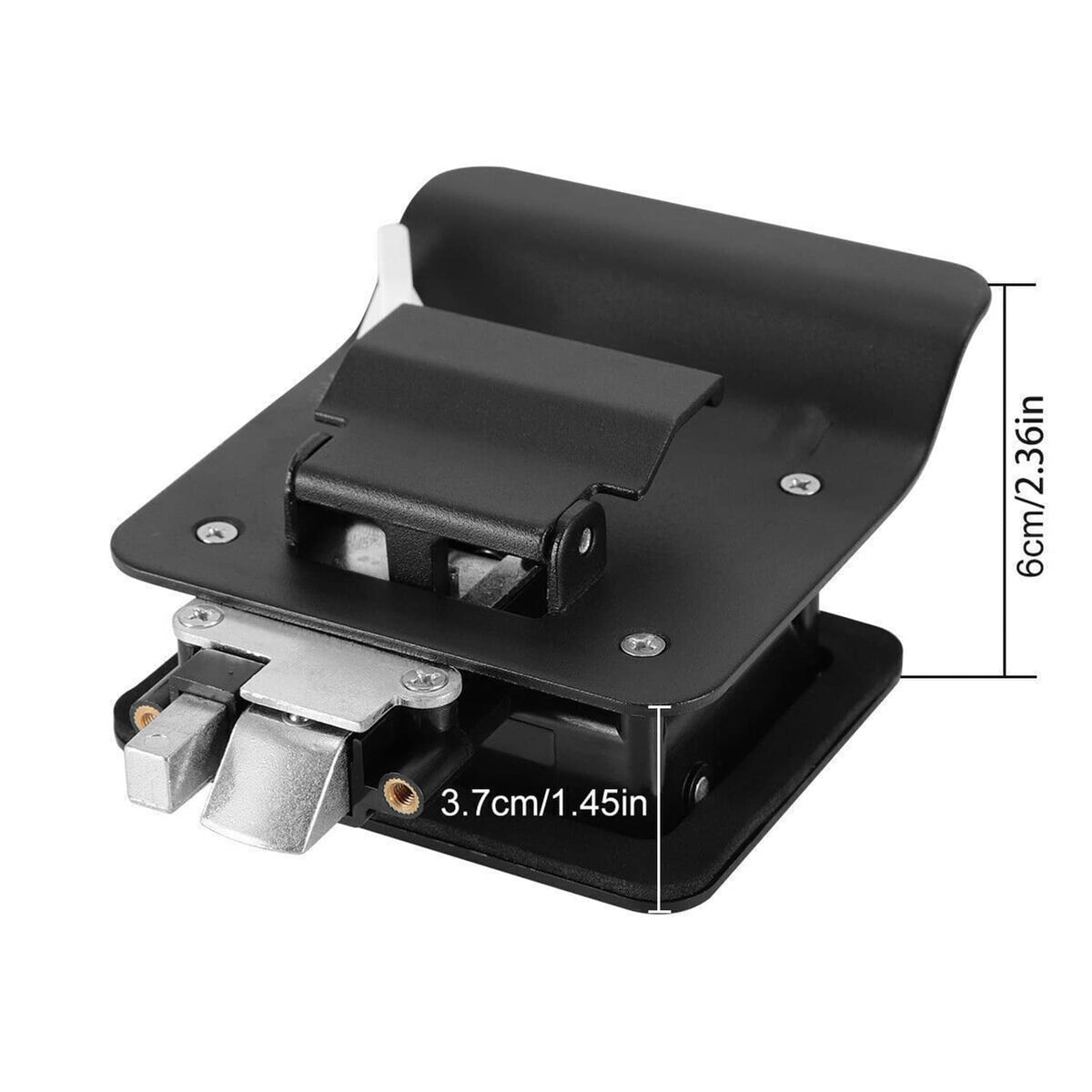 Solidspare 2Pcs Black RV Paddle Entry Door Lock Latch Handle Knob Deadbolt Camper Trailer