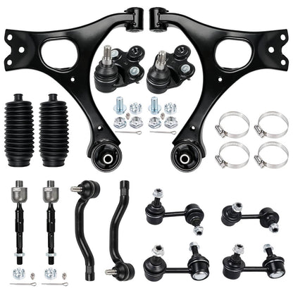 Solidspare New For 06-11 Honda Civic Front Lower Control Arms Ball Joint Sway Bars Tie Rods