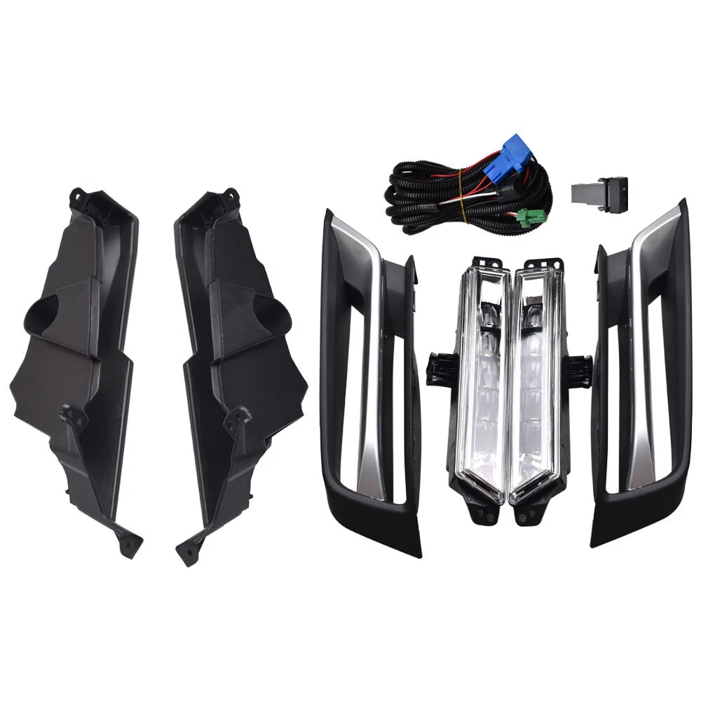 For Honda HR-V HRV 2022 2023 2024 LED Fog Lights Lamps Set W/DRL Left & Right