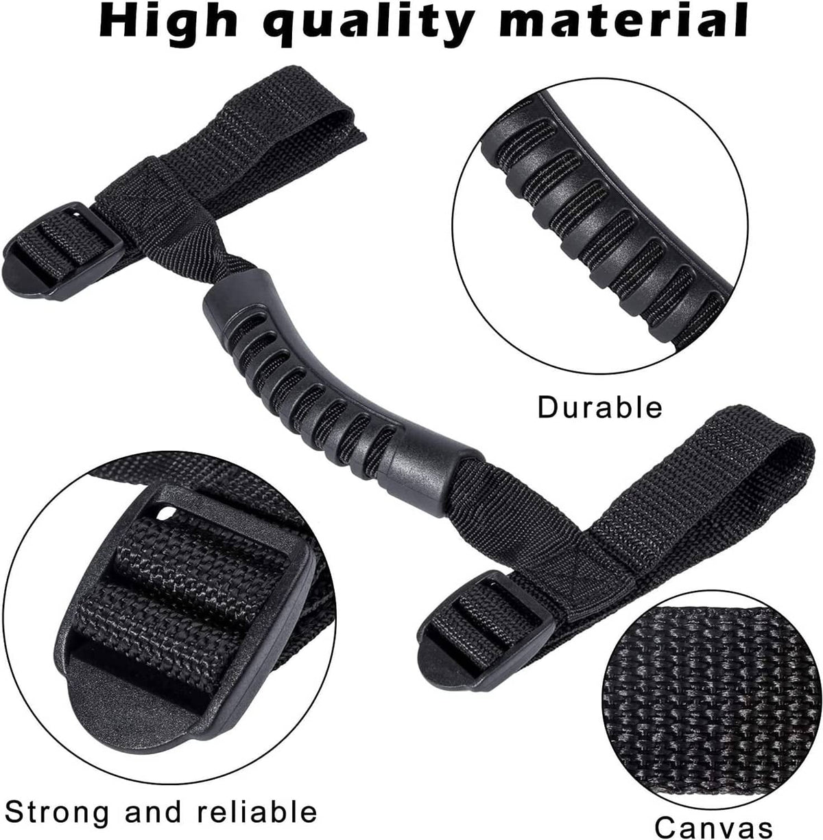Solid Spare Roll Bar Grab Handles Grip Handles for Jeep Wrangler TJ JK JKU JL JLU 1955-2021