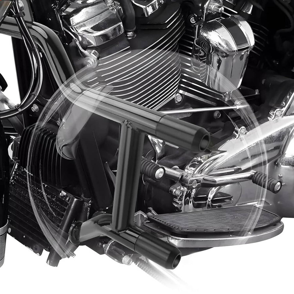 Solidspare Engine Highway Guard Crash Bar For 2009-25 Harley Touring CVO Road Street Glide