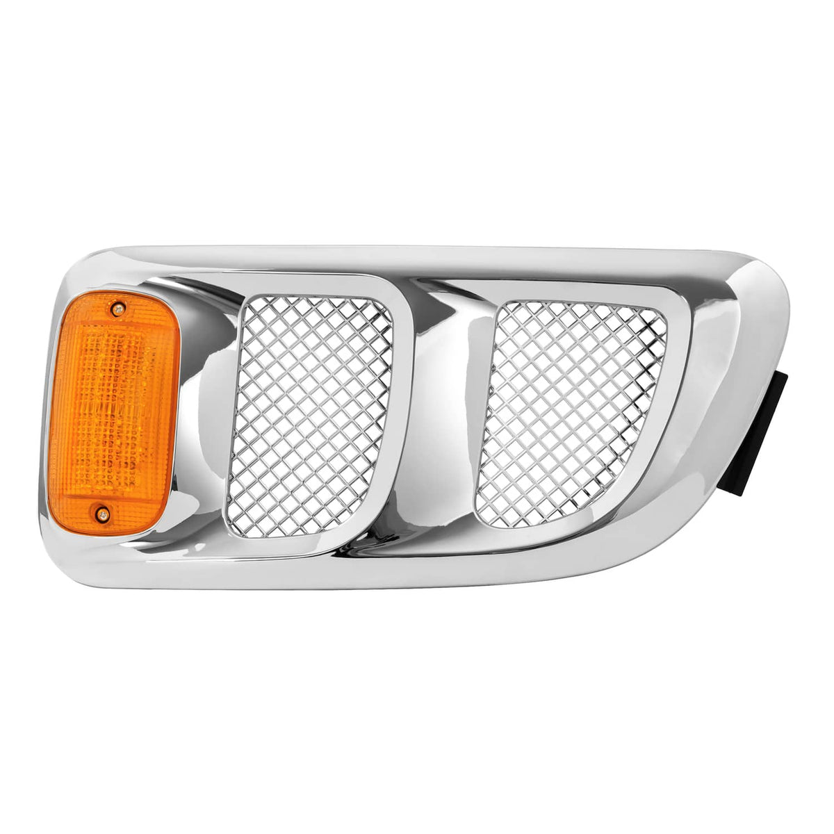 Solid Spare Pair Hood Side Vents Silvery Air Intake Trim Fit 1997-2009 Sterling Truck